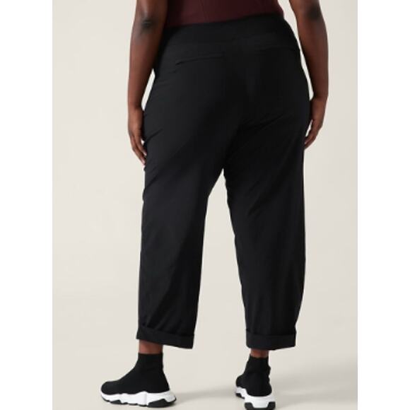 Athleta Cardiff Pants Black Plus 18 Athleisure Work Office Travel Neutral - Picture 12 of 12